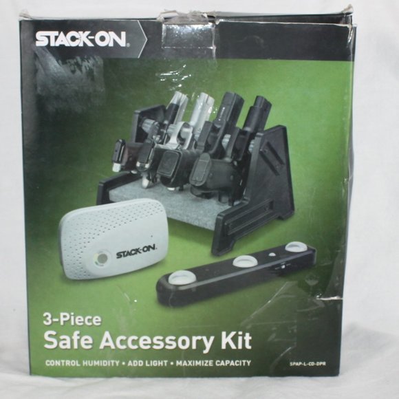 STACK-ON 3 Pieces Safe Accessory Kit:Led Motion Light, Dehumidifier, Pistol Rack - Picture 3 of 13
